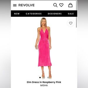 MISHA Collection Elm Dress in Raspberry Pink